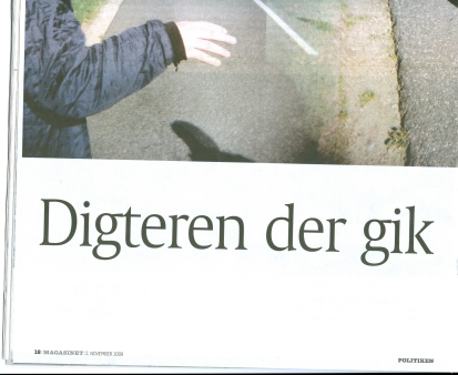 Politiken Magasinet, artikel 2. nov. 2008 om Claus Høxbroe med fotografier af Peter Hove Olesen