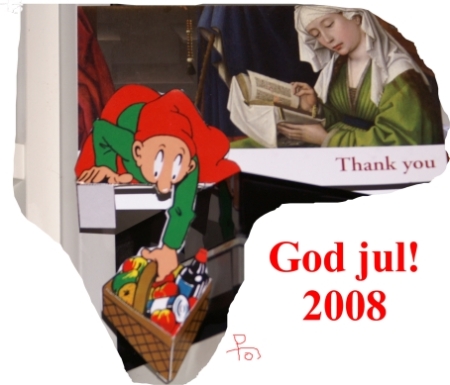 God Jul 2008 - collage med Bramminge klatrenisse og andet c poj